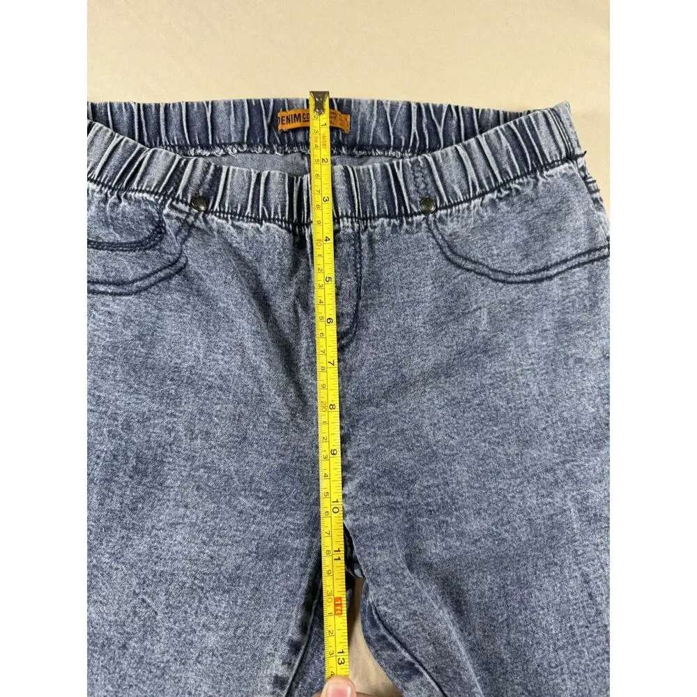 Jegging Jeans Womens Size 13 Reg Blue Skinny Stretch Denim Side Jewels